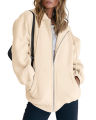 Cute Hoodies Women Teenage Girl Autumn Jacket Oversized Sweatshirt Casual Drawstring Clothing Zipper Y.