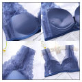 Push Up Bra Women Underwear Set Lace Lingeries Front Buckle Beautiful Back Bralette Sets Hide Side Milk Comfortable Bra Set Amour zii. 