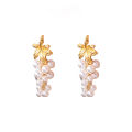 Her Lab Jewelry |Vineyard Themed Pearl Tassel Earrings. 