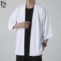 Elegantstunning Japanese Kimono Men Cardigan Traditional Summer Plus Size Sunscreen Shirt Casual Streetwear For Couple. 