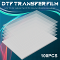 DTF Transfer Film 100 Sheets-A4 PET Heat Transfer Paper for DIY Direct on T-Shirts.Socks,Bags, 8.3 inch x 11.7 inch. 