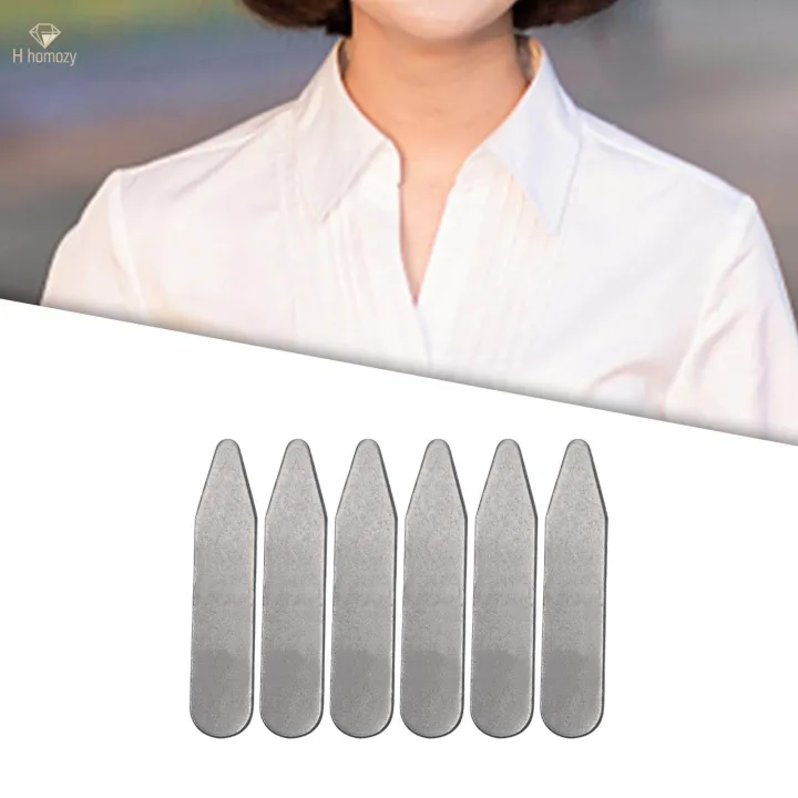 6Pcs%20Collar%20Stays%20Exquisite%20Wrinkle%20Metal%20for%20Uniform%20Engagement%20Daily%2050mmx10mmx0.8mm%20-%20Image%204