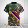 Armenia Flag Coat of Arms Graphic Tee Summer Casual Pullover Men's Fashion Loose T-shirts Boy Oversized Short Sleeves Tops 6XL. 