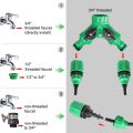 Garden Drip Irrigation Kit 1/4'' Hose 360 Degree Adjustable Dripper Spray Watering Nozzle Sprinkler Automatic Mist Water System. 