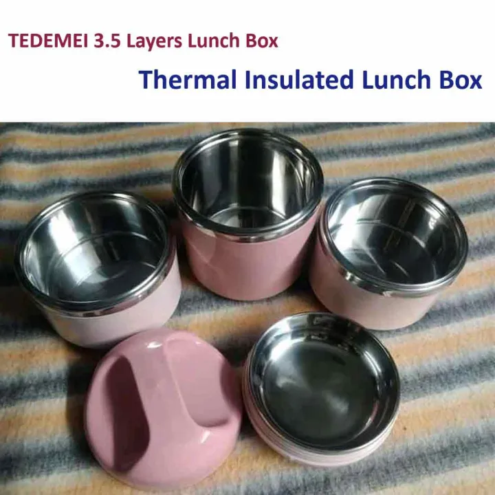 Tedemei%203%20Layers%20with%20Handle%20Inner%20Stainless%20Steel%20Bento%20Lunch%20box%20-%201430%20ml%20-%20Pink%20-%20Image%202