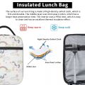 Rainbow Cloud Cute Unicorn Insulated Lunch Bag For Girl School Storage Food Box Portable Cooler Thermal Bento Box Outdoor.