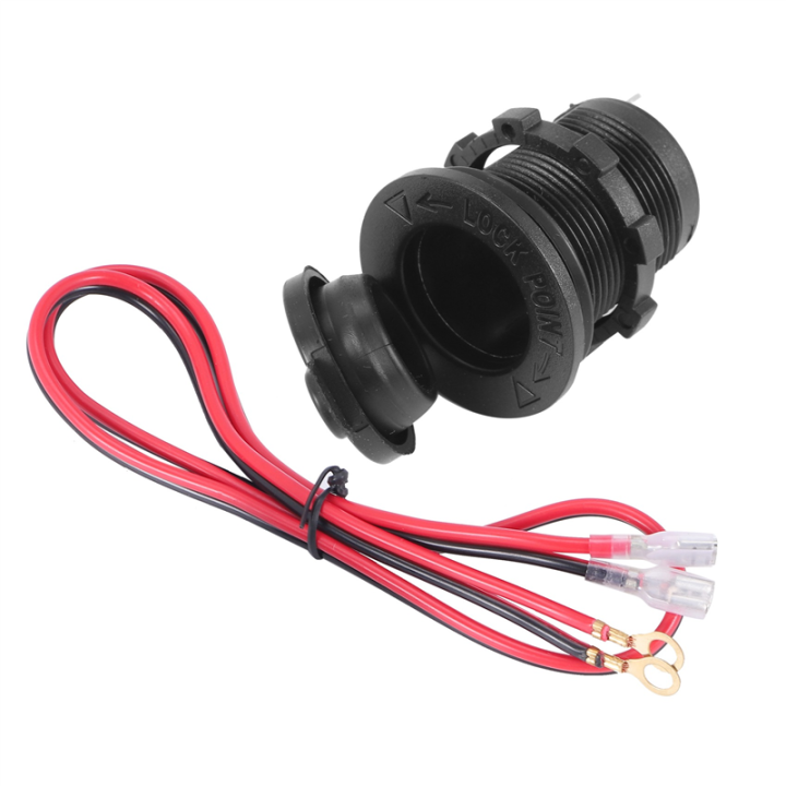 Car- Lighter Socket, 12V Waterproof Lighter Socket