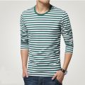 Navy style long-sleeve shirt men T-shirt o-neck stripe t shirt men shirt navy vintage basic 95% cotton shirt.