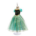 Anna Dresses Children Princess Dress Girl Cosplay Costume Kids Summer Clothes Halloween Birthday Carnival Robe Party Disguise.