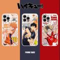 Case Cover For iPhone 11 12 13 PRO MAX MINI Casing Anime Haikyuu Shoyo Hinata Tobio Kageyama Kozume Kenma Soft Shockproof Full Protection TPU Silicone Anti-falling Japan Cartoon. 