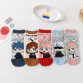 Anime Jujutsu Kaisen Sock Cosplay Itadori Yuji Kugisaki Nobara Gojo Satoru Sneaker Ankle Socks.
