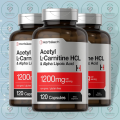 Horbäach Acetyl L-Carnitine HCL & Alpha Lipoic Acid - 1200mg - 120 Capsules - with 800mg ALC & 400mg ALA - for Energy, Brain & Antioxidant Support. 