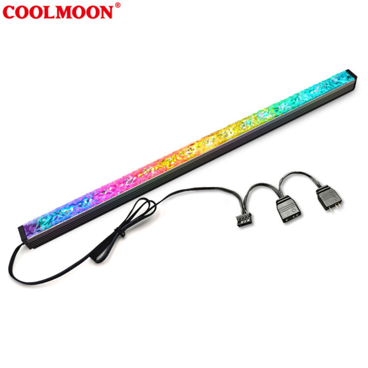 COOLMOON%20ARGB%20LED%20Strip%20Light%20With%205V%203Pin%20Small%204Pin%20Header%20Changing%20Light%20Speed%20DIY%20Lamp%20Bar%20Light%20Strip%20For%20PC%20Computer%20Case%20Chassis%20-%20Image%204