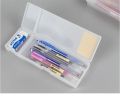 Transparent Pencil Case MUJIs Plastic Storage Box Kawaii Japan Frosted Simple Hard Stationery Office Kid School Student Gift. 