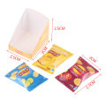 1Set 1:12 Dollhouse Mini Potato Chips Model W/Back Box House Kitchen Decor Toy.