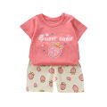 Children's short sleeve suit cotton girl new summer dress boy t-shirt shorts baby korean half sleeve children's clothes wholesale. 