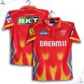 Punjab Kings Premium Short Sleeve Polo IPL Jersey For Men - PK Half Sleeve Polo IPL Jersey - Punjab Jersey 2025-2026.