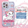 Phone Case for Apple iPhone 14 15 Pro 12 Mini XR X 7 6s 8 Plus SE 13 Pro Max 11 XS Transparent Soft Disney Marie Cat Pink Cover. 