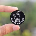 Customizable cat name tag. 