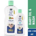 Parachute Just for Baby - Baby Oil 200ml & Baby Wash 100ml. 