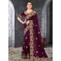 Georgette Embroidery High Quality Stylish Saree for women. 