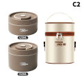 304 Stainless Steel Bento Lunch Box Set Keep Warm Container With Insulated Bag. 