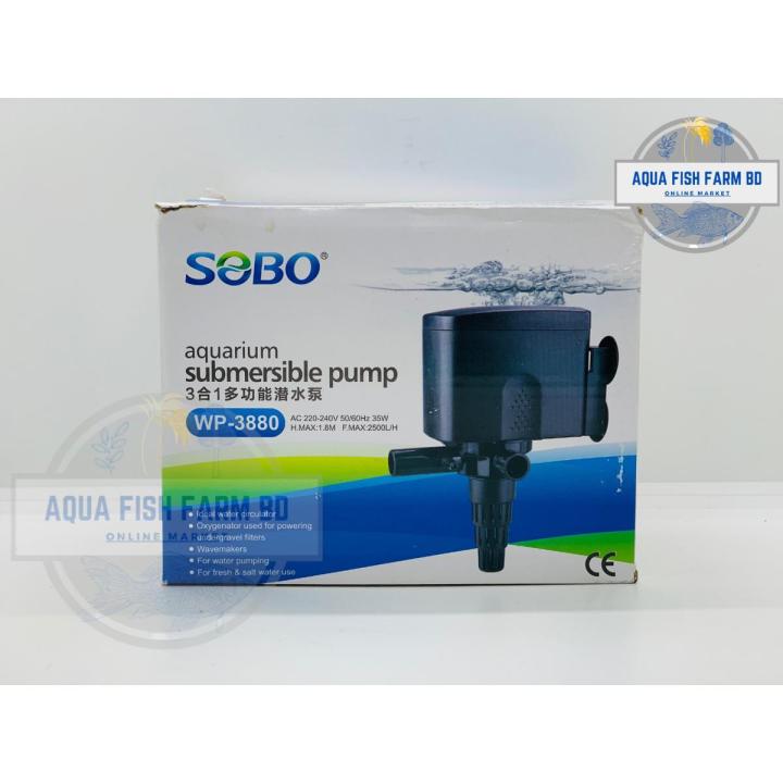 Sobo WP-3880, 35 Watt, Aquarium Submersible Pump For Fish Tank
