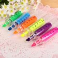 90Pcs Syringe Highlighter Pen Syringe Needle Shape Mechanical Color Ballpoint Pen For Office School Marker Writing Tool 6 Colors. 