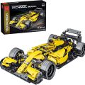 1:10 yellow racing car blocks 1084pcs Technic Formula 1 Exclusive Car Building Blocks Set. 