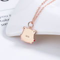 Thermochromic Zodiac Tiger Necklace Female 925 Sterling Silver Niche Light Luxury Festive Natal Year Belongs to the Tiger Clavicle Chain. 