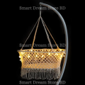 Dolna | High Quality Handmade Soft Mesh Support Jute Baby Cradle | Dolna for Babies - Can be used indoors or outdoors. 