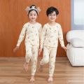 YC Children's Autumn Clothes Set: Cotton Boys, Girls, Autumn Pants, Thermal Underwear, Cotton Baby Underwear, Pajamas, Cotton Wool. 