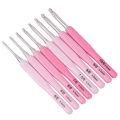 8Pcs Crochet Hook Set 2.5 to 6mm Ergonomic Handle Smoothing Strong Steel Plastic Crochet Needle Set for Knitting Sewing.