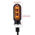 Motorcycle Mini LED Turn Signal Lights Amber Flowing Directional Signal Lamp Intermitentes Moto For Cafe Racer. 