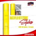Reflective Waterproof Car Sticker |Self-Adhesive Reflective Safety Warning Sticker for Trucks All Car, Bike, Interior Design, Floor, Kitchen Furniture, Bicycle Motorcycle-48 inch/12 inch.