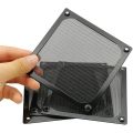 4Pack 120mm Computer Fan Filter Grills Stainless Steel Wire Mesh,Aluminum Alloy Ventilation Mesh Dust Filter Grill,Black. 