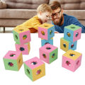 3D Building Blocks Construction Game 3D Cube Building Blocks Plastic Building Blocks Geometric Space Construction Blocks.