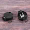 2 Pcs CR2450 Coin Cell Button Battery Socket Holder 2 Pins Black. 