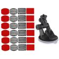 Suction fixing Holder car mount with Helmet Accessories Kit Set 12x Surface Mounts + 12x Sticker Pads. 
