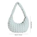Women's Bag Quilted Top Handle Bag Pleated Bubbles Cloud Shoulder Bag Cute Causal Handbags Purse Hobo Bag Ladies Small Tote Bags.