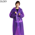 2 Piece Poncho Transparent Raincoat Woman Long Eva Fashion Raincoat Hooded Travel Outdoor Eva Travel Chubasquero Mujer Rainwear. 