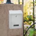 Wall Mounted Mailbox Lockable Metal Mail Box for Outdoor Office. 