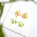Leaf Shape/Lotus Flower Earrings Polymer Clay Mold Irregular Geometric Shape Clay Cutter DIY Jewelry Pendant Making Clay Tools MuXiaRe.