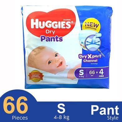 Huggies Dry Pants Baby Diaper (S Size) (4-8kg) (66pcs) (Malaysia) 