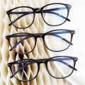 CRIXALIS Vintage Women Myopia Glasses With Diopters Minus -0.5 To -6.00 Oval Blue Light Blocking Computer Eyeglasses Men UV400. 