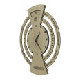 Daily Changeable MDF Wall Clock with Adjustable Date & Month Display | Premium Handmade Modern Decorative Wall Clock for Home, Office, Bedroom & Living Room INT-0584. 