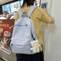 Student School Bag Women's Simple Large Capacity Men's Backpack Japanese Casual Travel Backpack High School College Student School Bag.