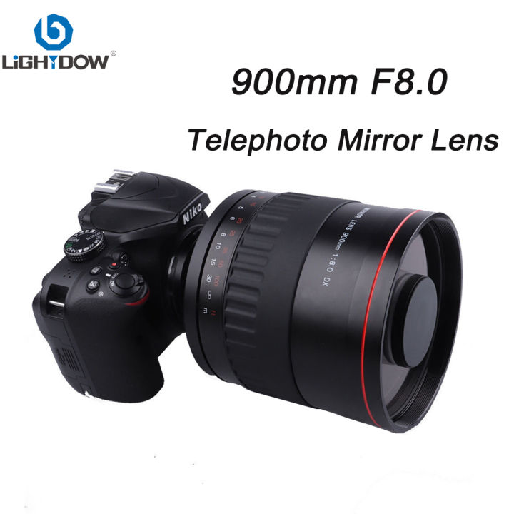 Lightdow 900mm F8.0 Telephoto Mirror Lens Camera Lens for Canon