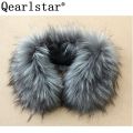 Qearlstar Women Faux Fur collar Scarf 55*15cm Luxury Soft Coats Hood Fur Decor Men Kids Fur Collar Wraps YC3. 