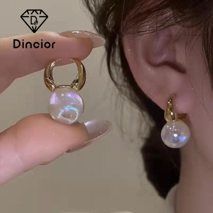 【Wweirdoo】Earrings Rhinestone Inlay Sturdy Women Earrings